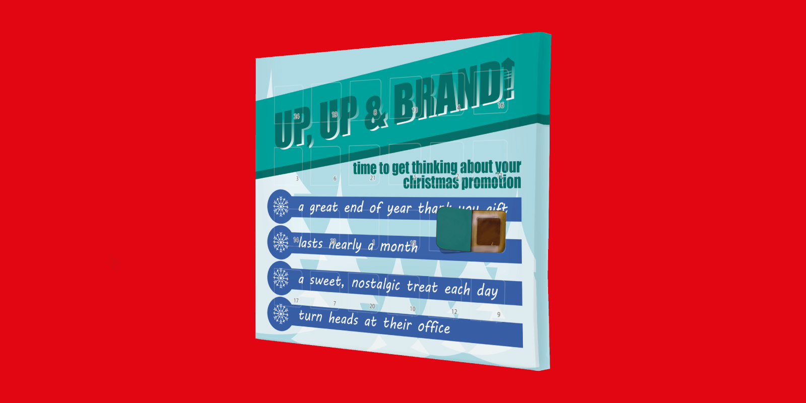 Promotional branded chocolate advent calendar