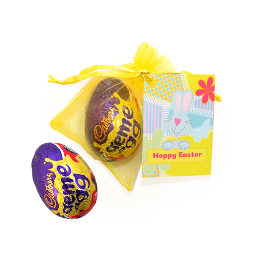 Promotional Easter Creme Egg Organza Bag