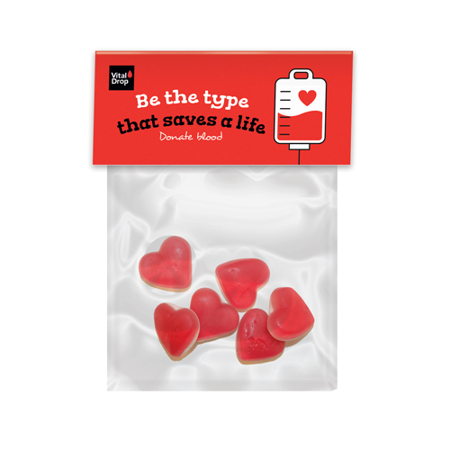Promotional Header Bag - Heart Throbs with World Blood Donor Day Branding