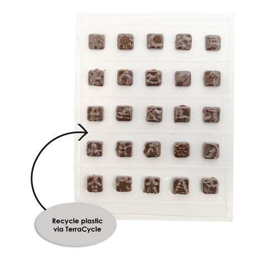 traditional calendar chocolate tray