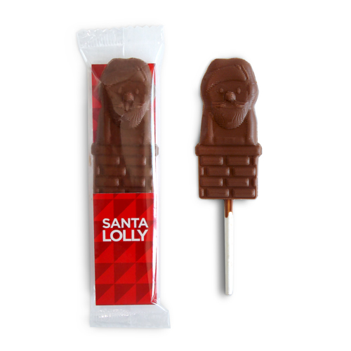 Promotional Christmas Chocolate Santa lolly